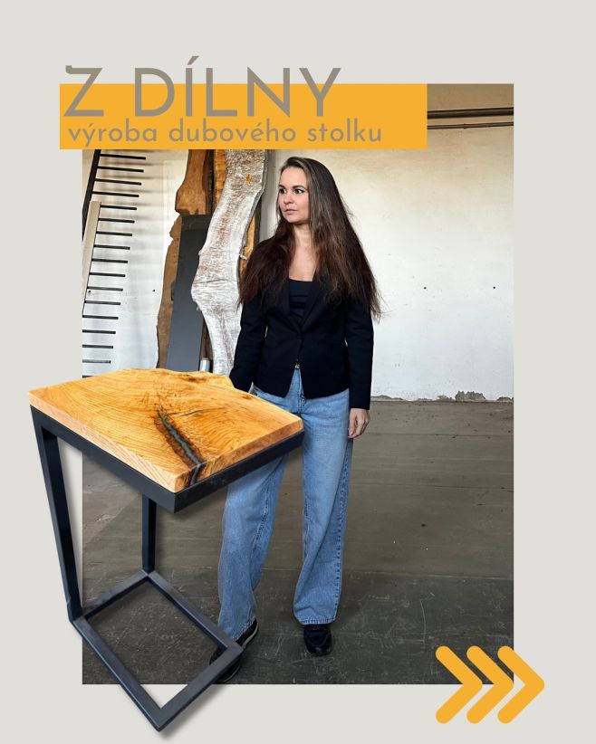 Další ukázka z výroby, tentokrát rustikální stolek z dubu 🙃 Stolek objednáte na našem e-shopu:...