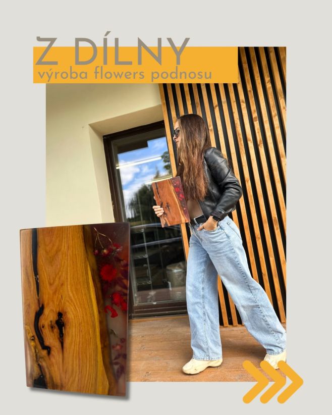 Další příběh produktu, tentokrát epoxidový podnos Floral 🌺 K zakoupení na našem e-shopu #epomarst...